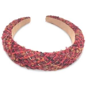 I.N.C. INTERNATIONAL CONCEPTS Wide Red Tweed Headband - NWT